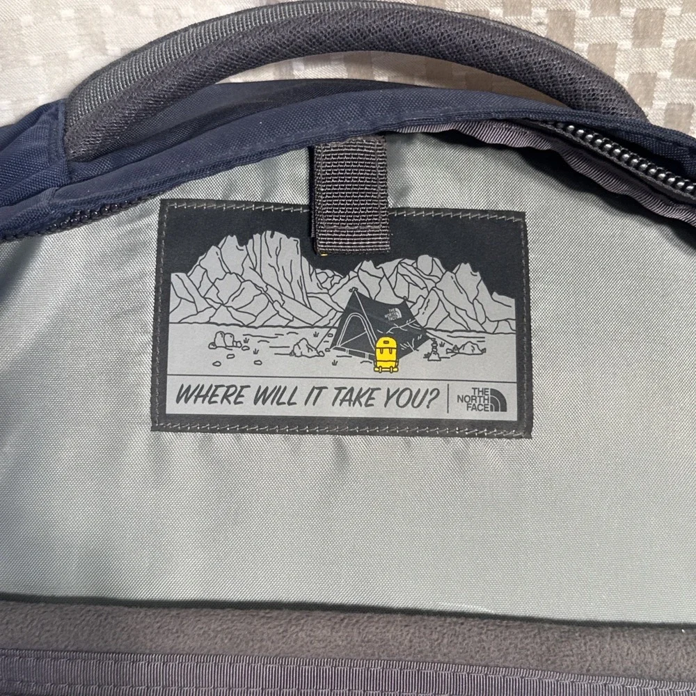 North Face Fall Line Navy & Charcoal TD Industries Commuter Laptop Daypack